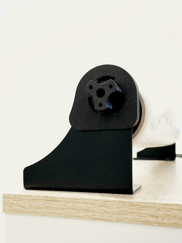 Изображение товара Диспенсер для стрейч пленки (оброллер), настольный (настенный), черный, ПрофПогрузка