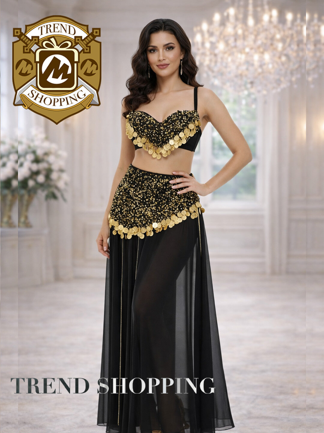 Арабский танцевальный костюм, пеньюар, женское платье для танца, с бюстгальтером