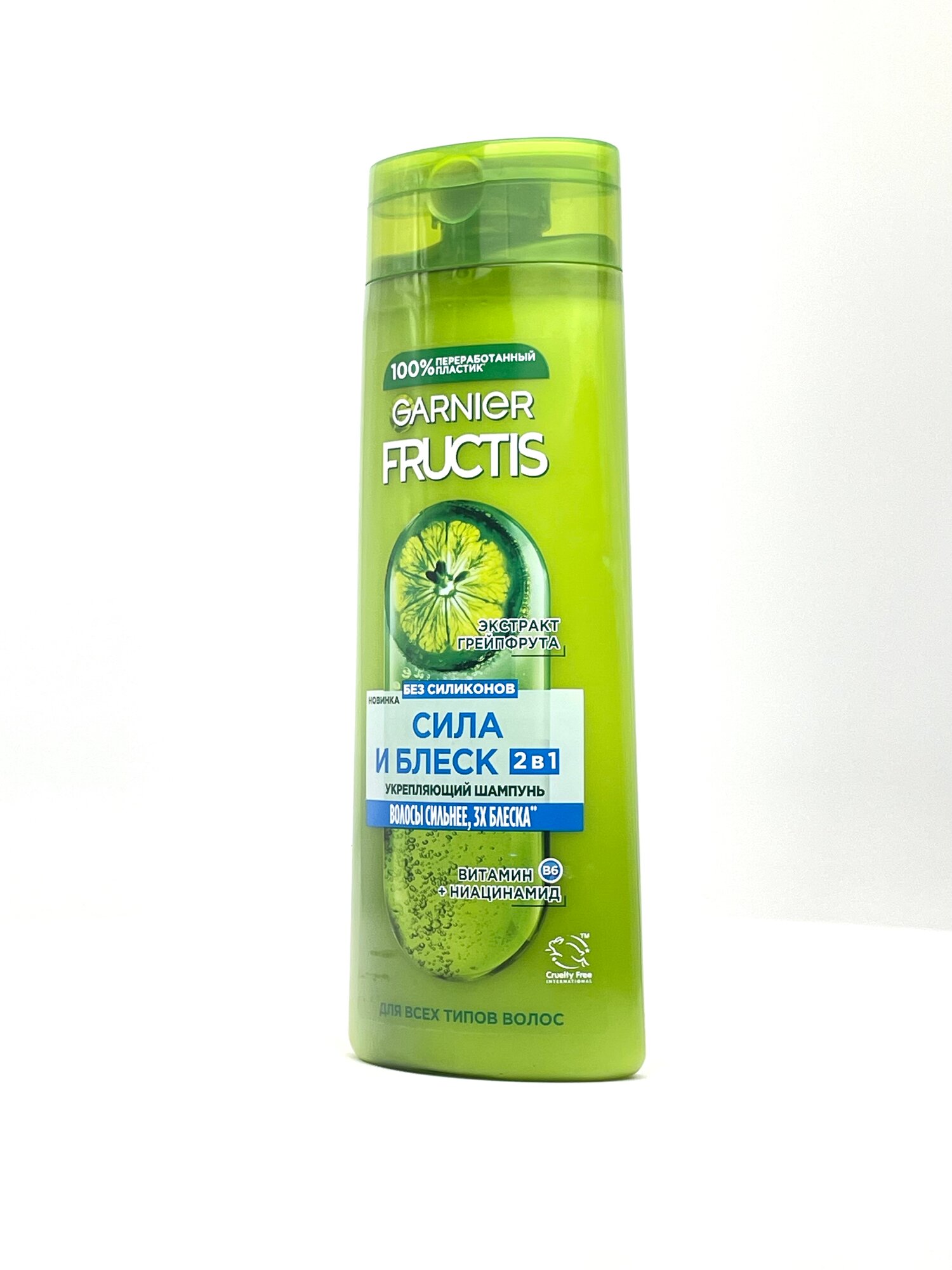 Шампунь Garnier Fructis "Сила и Блеск", для всех типов, 400мл — фото 1