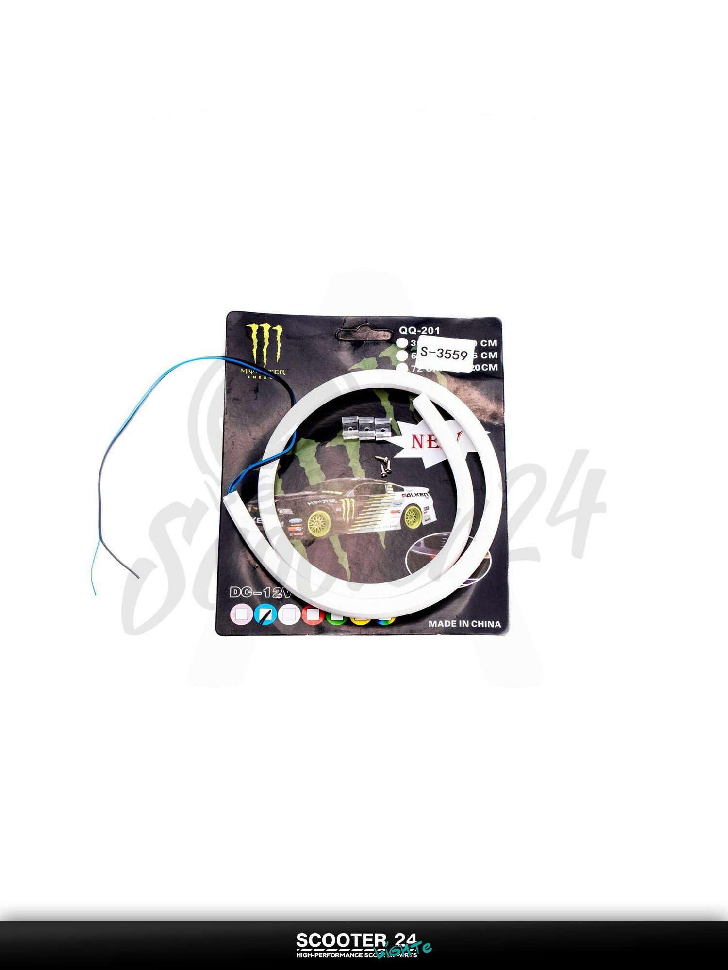 Лента светодиодная для подсветки мотоцикла / питбайка / квадроцикла (синяя) "GJCT"