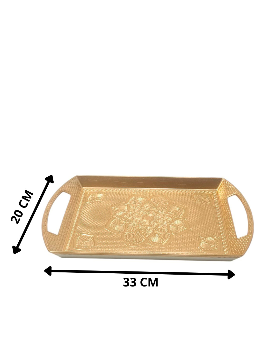 Поднос для горячих напитков с декоративным узором — фото 1