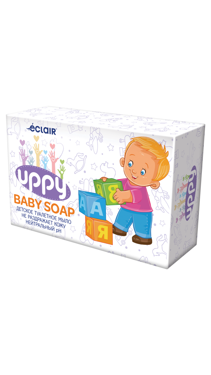 Мыло детское ECLAIR "Uppy", 90 гр, питание, расслабление, снятие раздражения, увлажнение