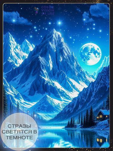 Изображение товара Алмазная мозаика COLOR VISION OF LIFE "Силуэт девушки", 40x50 см