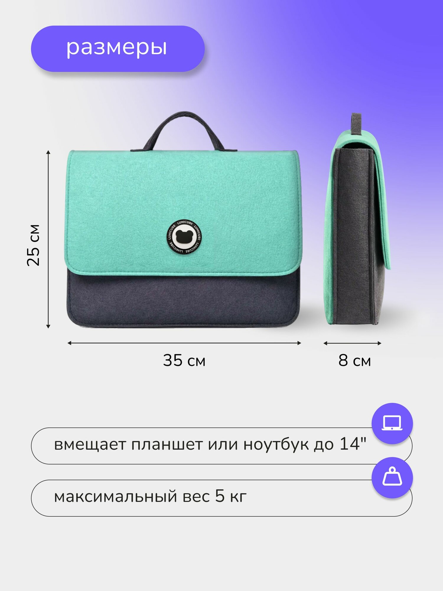 Сумка фетровая для TALKY PRO — фото 1