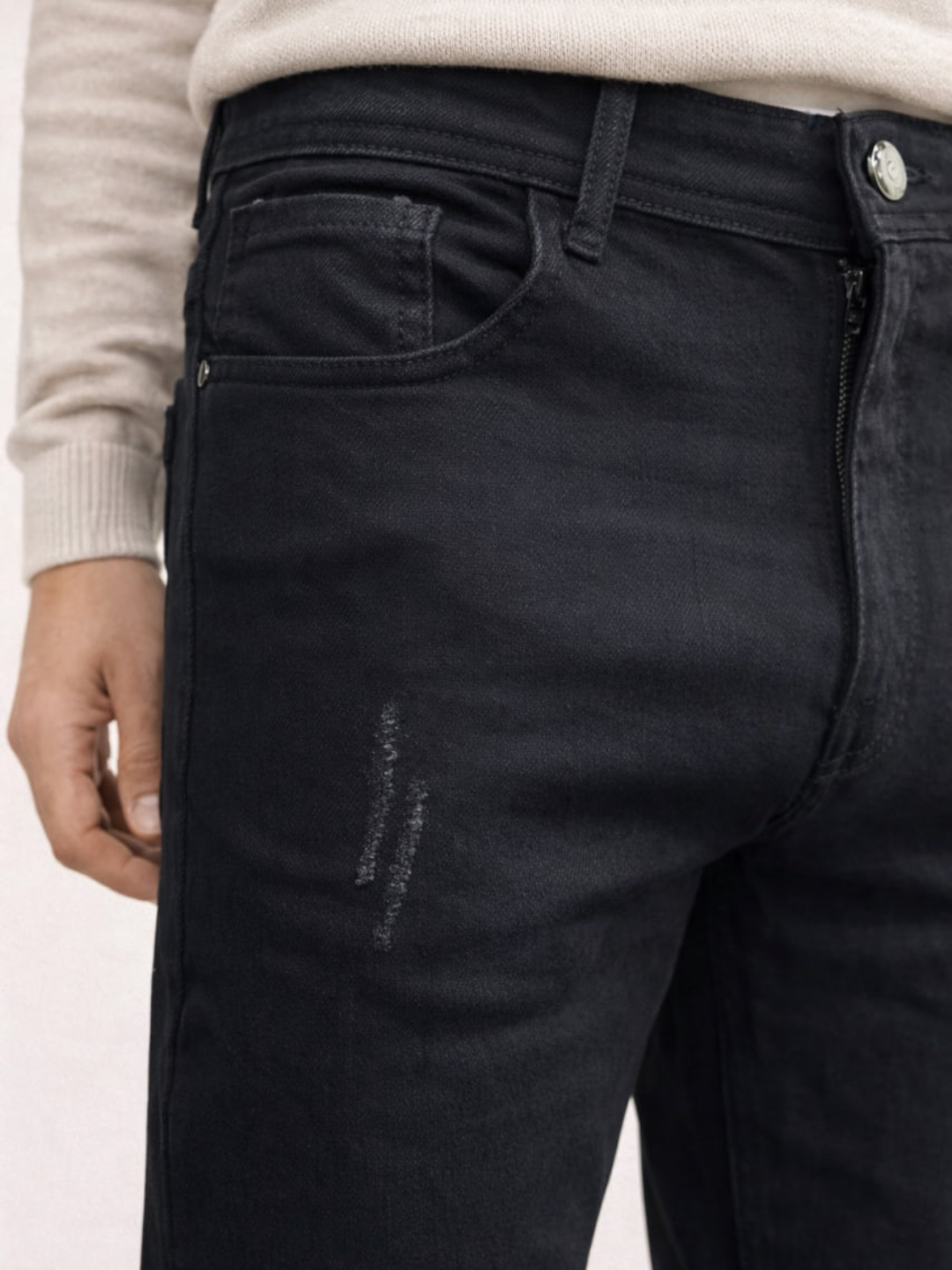 Джинсы  1, размер 36, чeрный — фото 1