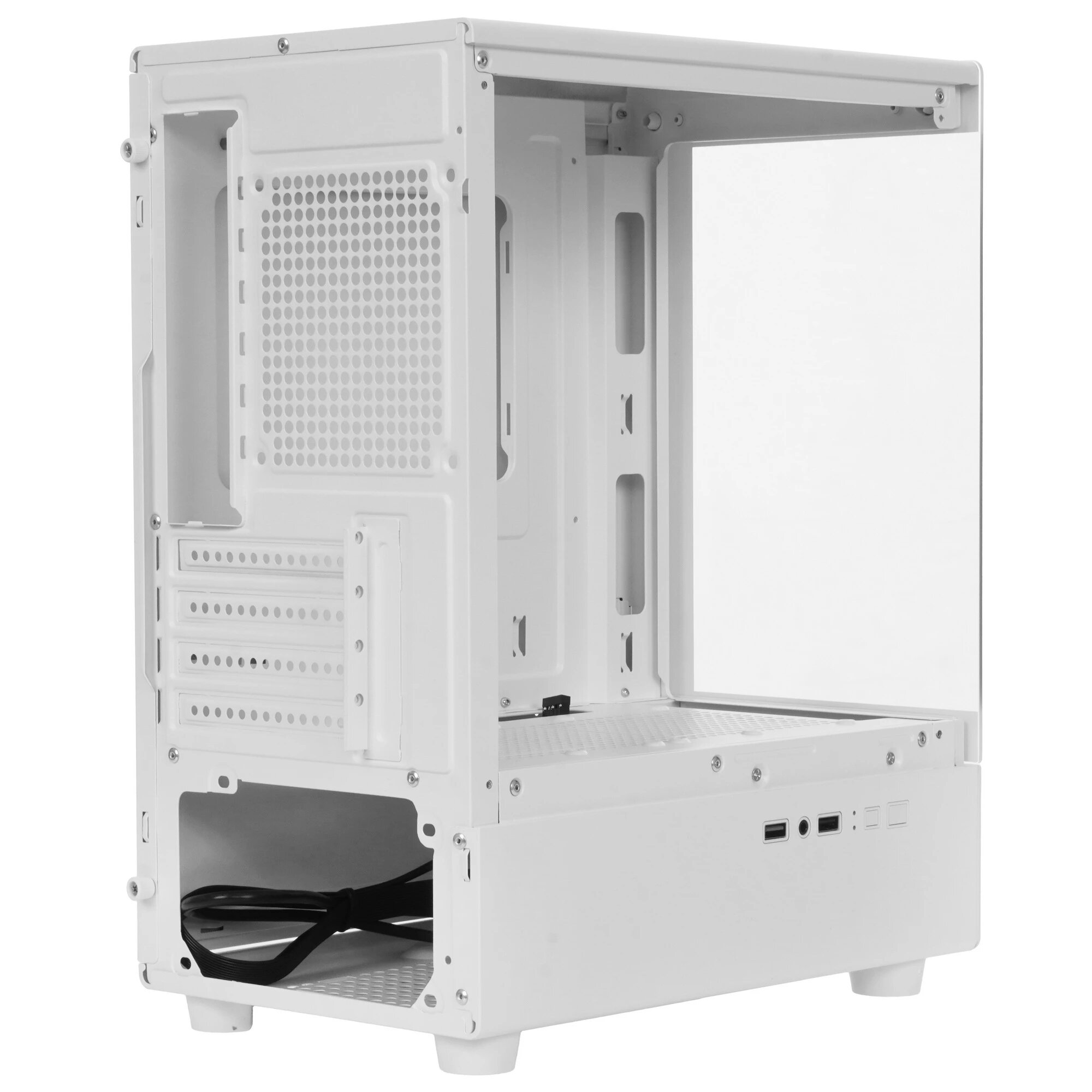Корпус Ginzzu RX450D mATX жк. дисплей (Белый) — фото 1