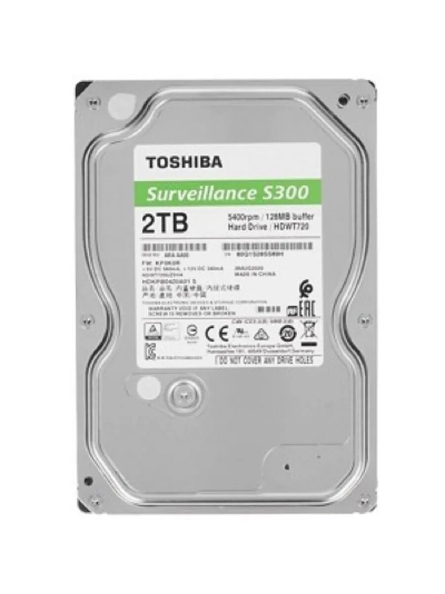 Жесткий диск для систем видеонаблюдения Toshiba HDWT720UZSVA, 2 ТБ, SATA III