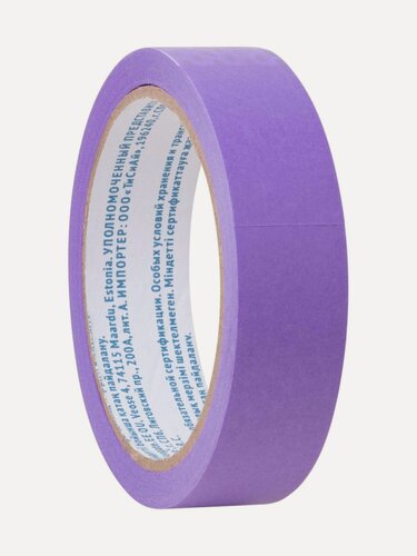 Изображение товара Лента деликатная WASHI фиолетовая Master Color 30-6512 (25мм*25м)