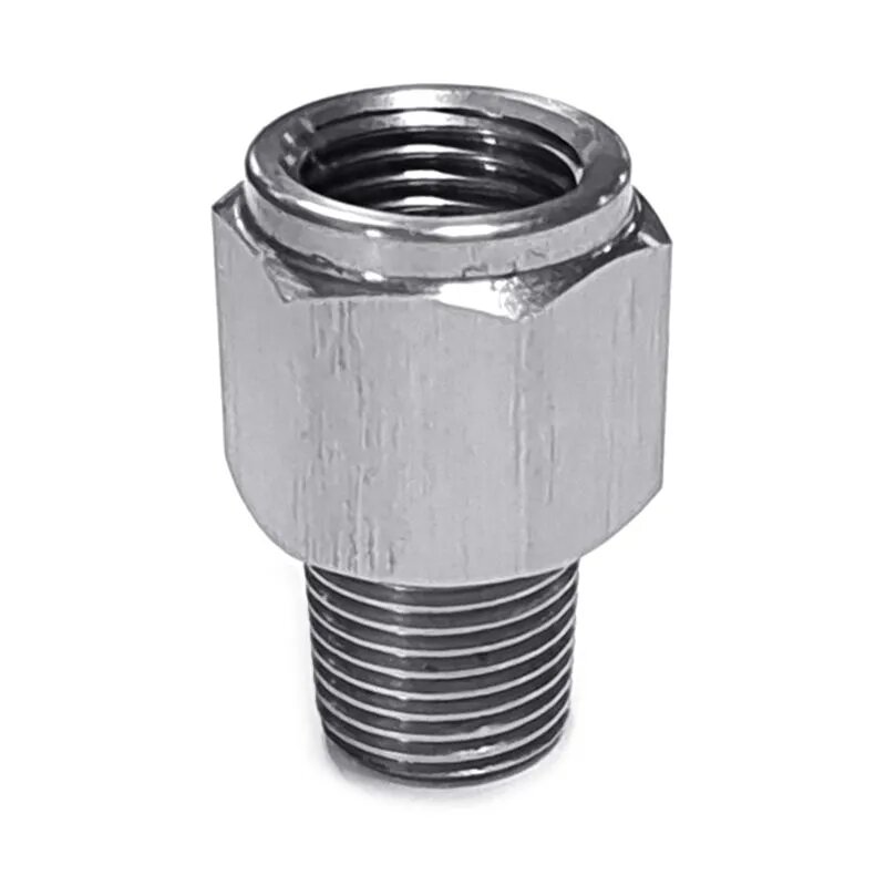 Автомобильная внешняя резьба 1/8NPT до M10x1.0, внутренняя нержавеющая сталь, адаптер для измерения давления масла, разъем для топлива