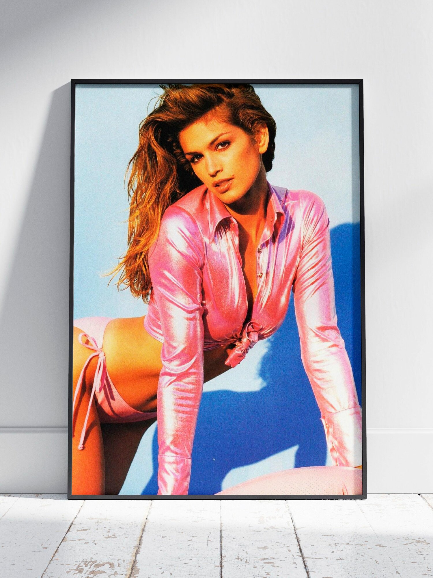 Плакат на стену для интерьера Синди Кроуфорд (Cindy Crawford 13) - Постер по модели, бренду и моде формата A4 (21x30 см)