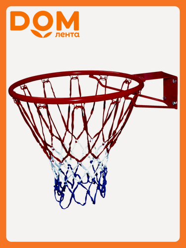Изображение товара Кольцо баскетбольное BASKETBALL, полиэстер, пластик, 47x19 см