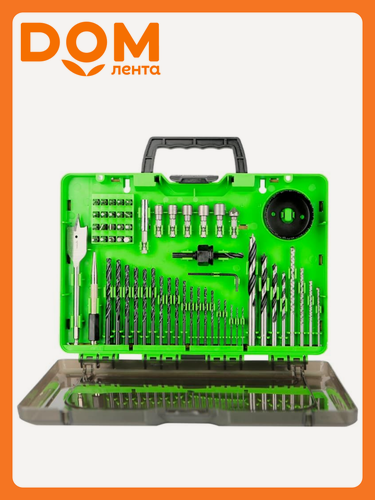 Изображение товара Набор сверл, бит и коронок в кейсе Greenworks 2944507 60 предметов