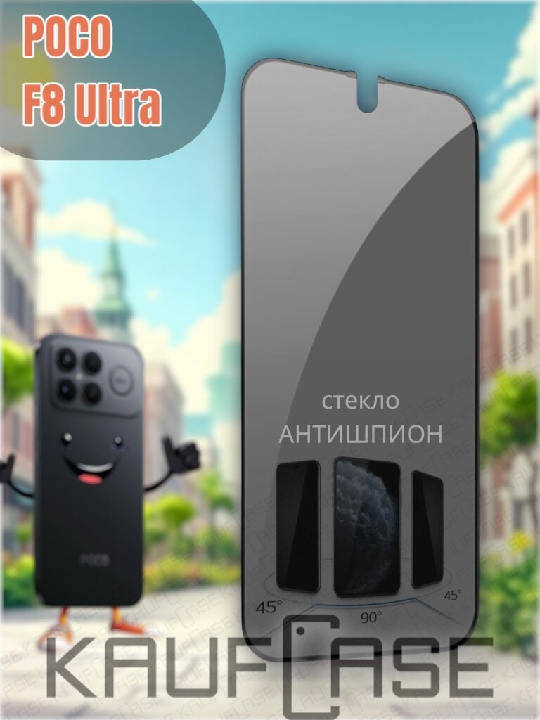 Стекло Антишпион для экрана Poco F8 Ultra