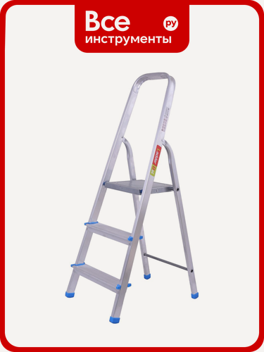 Изображение товара Алюминиевая стремянка LadderBel 3 ступени STR-AL-3, без проблем складывается