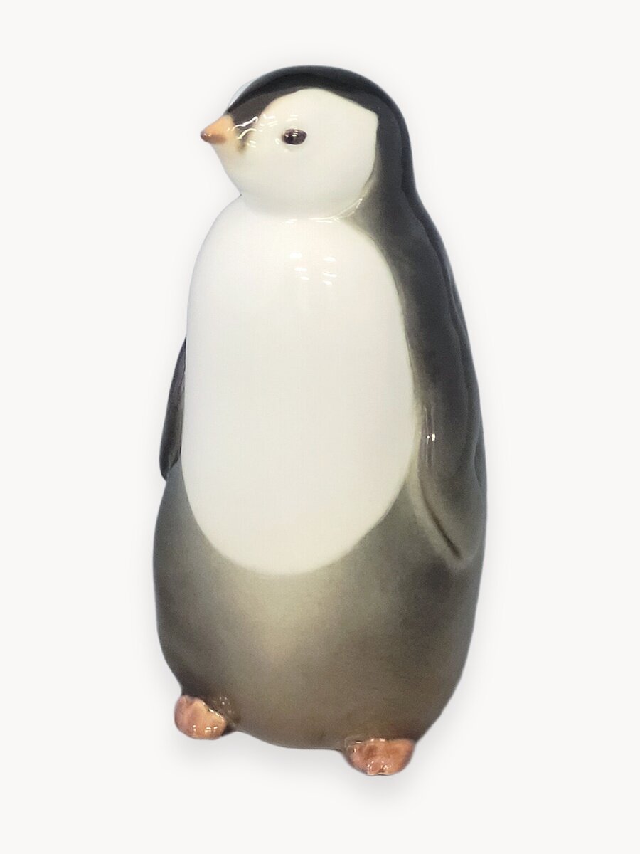 Фарфоровая статуэтка "Пингвин № 1", Императорский фарфоровый завод, ручная роспись