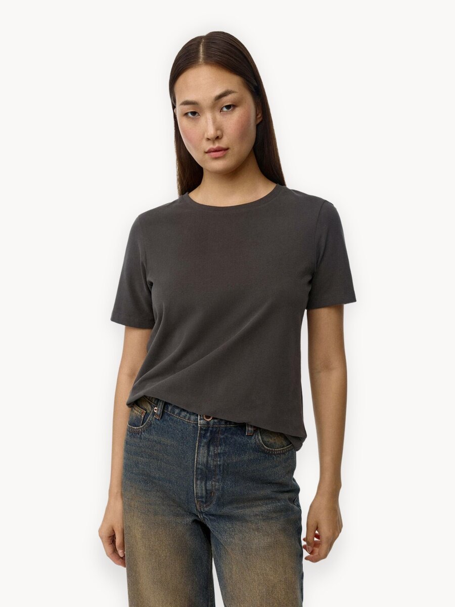 Футболка Sela Kris Regular fit, размер XS INT, антрацитовый