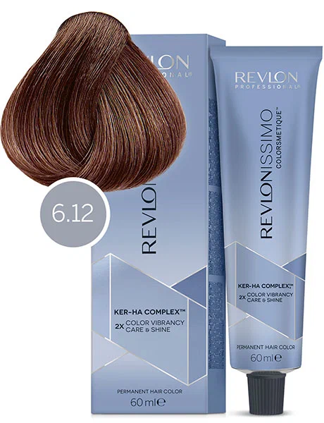 Краска Revlonissimo № 6.12 Темный Блондин Пепельно-Переливающийся — фото 1