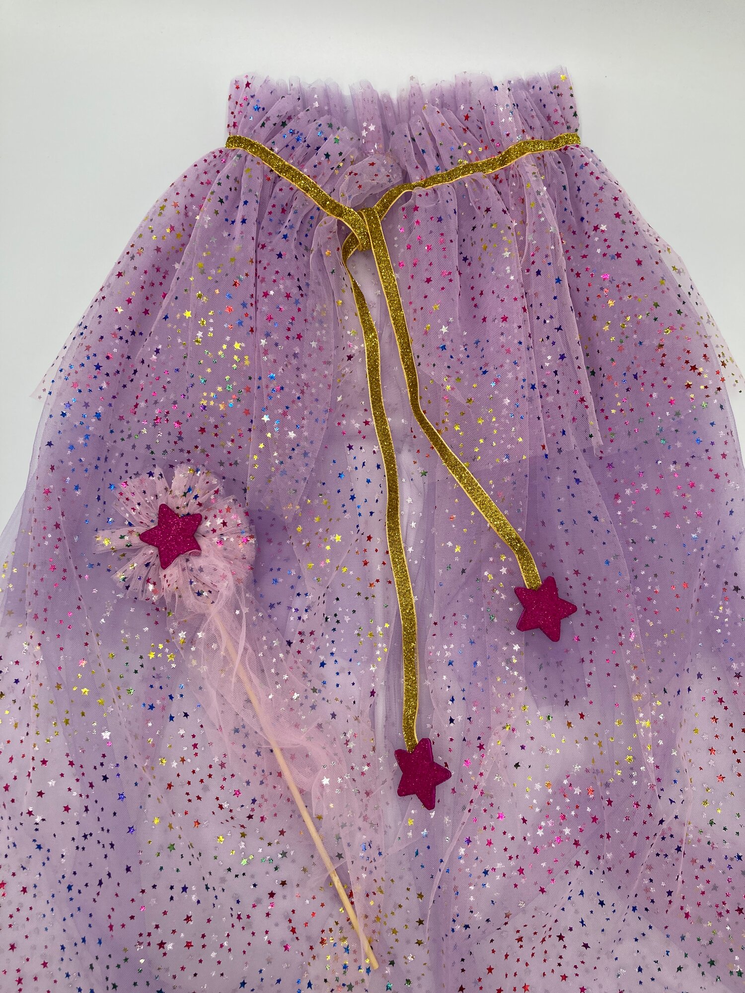 Карнавальный костюм Фея Волшебница Принцесса Звезда плащ и волшебная палочка