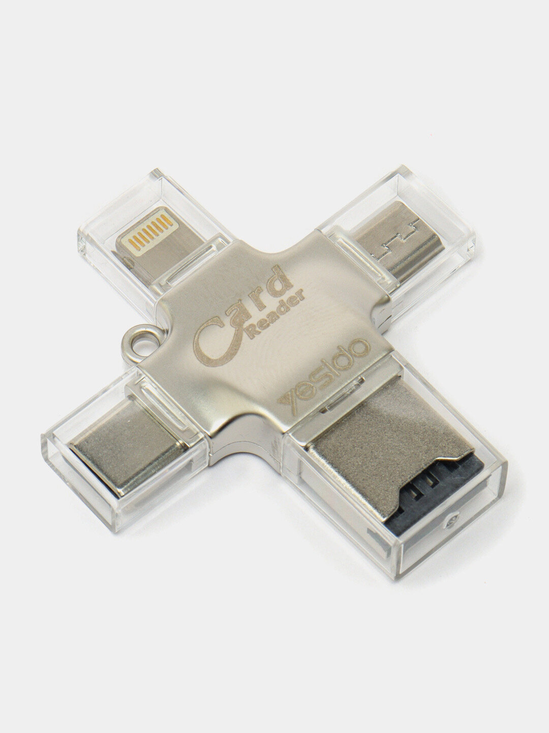 Многофункциональный кардридер Yesido 4-в-1 с адаптером USB 3.0 Type-C OTG