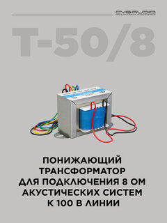 Изображение товара CVGAUDIO T-50/8 Понижающий трансформатор