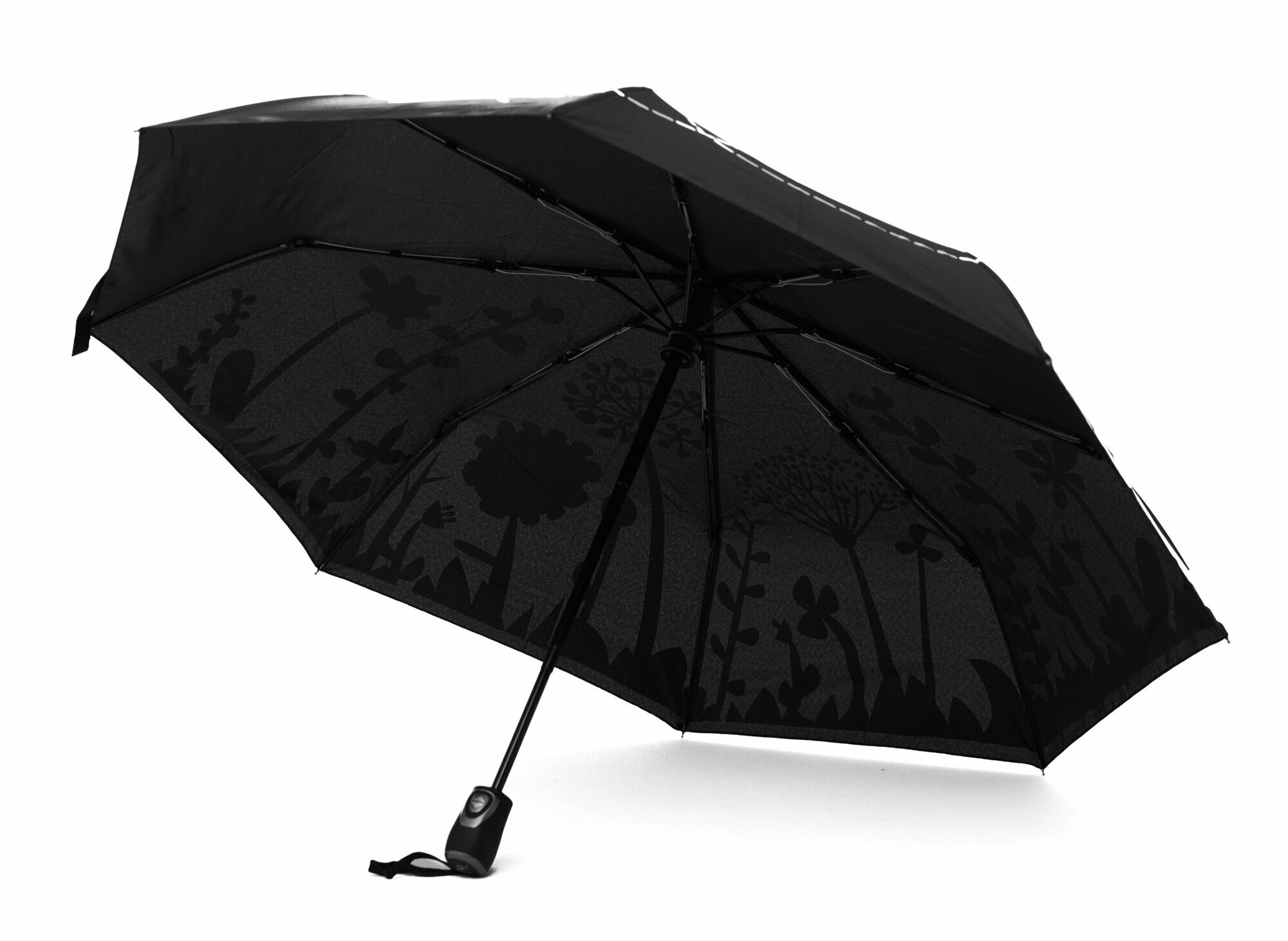 Смарт-зонт RAINDROPS, black/grey — фото 1