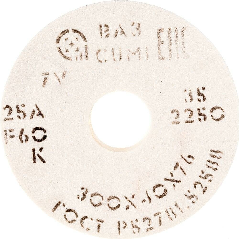 Круг шлифовальный 1 (300х40х127 мм; 25 А; 40СМ F46 K/L) Волжский абразивный завод 005483