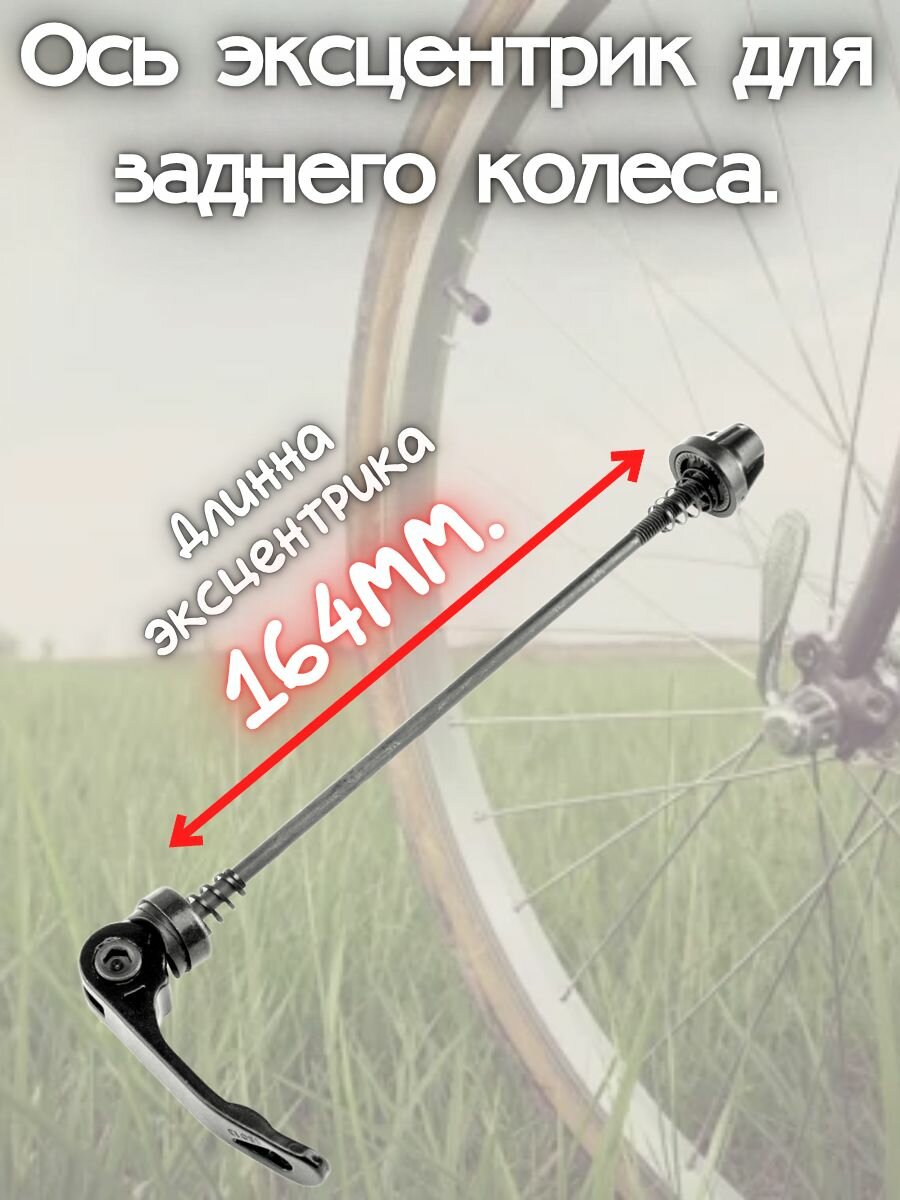 Ось эксцентрик для заднего колеса.