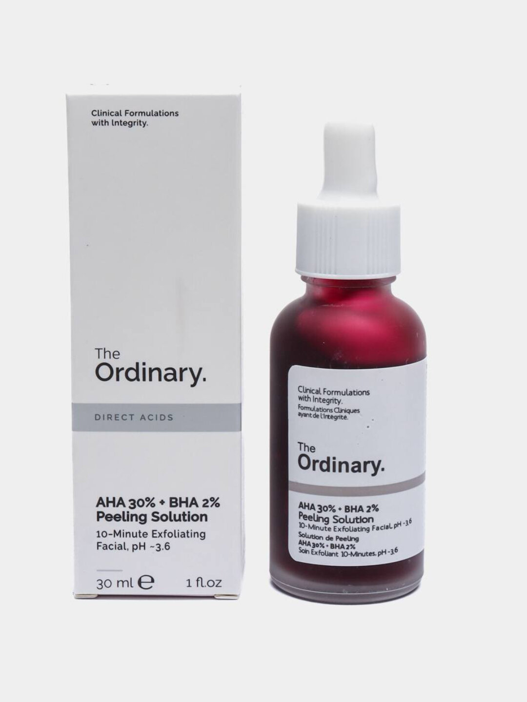 Отшелушивающий пилинг-раствор The Ordinary AHA 30% + BHA 2%, 30 мл — фото 1