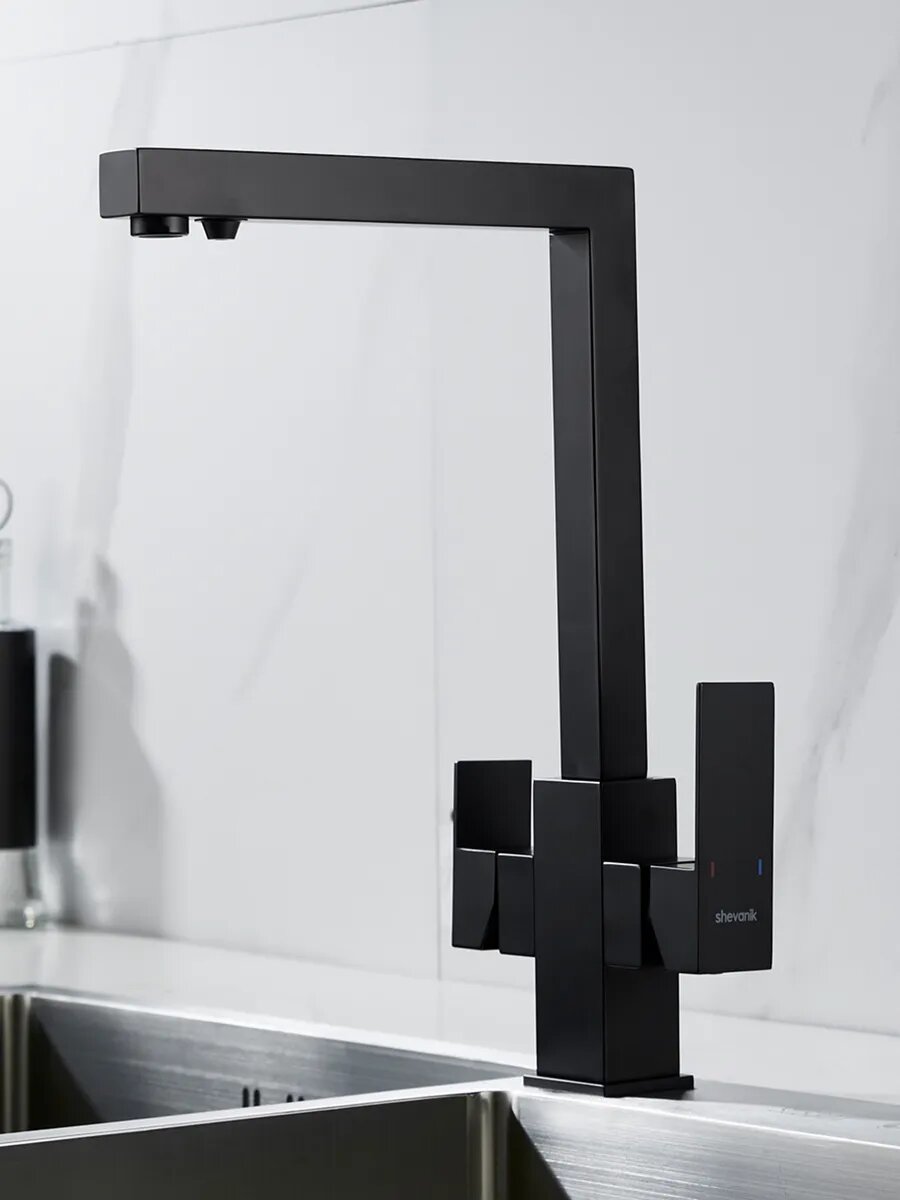 Высокий смеситель для кухни с фильтром для воды Shevanik S148H