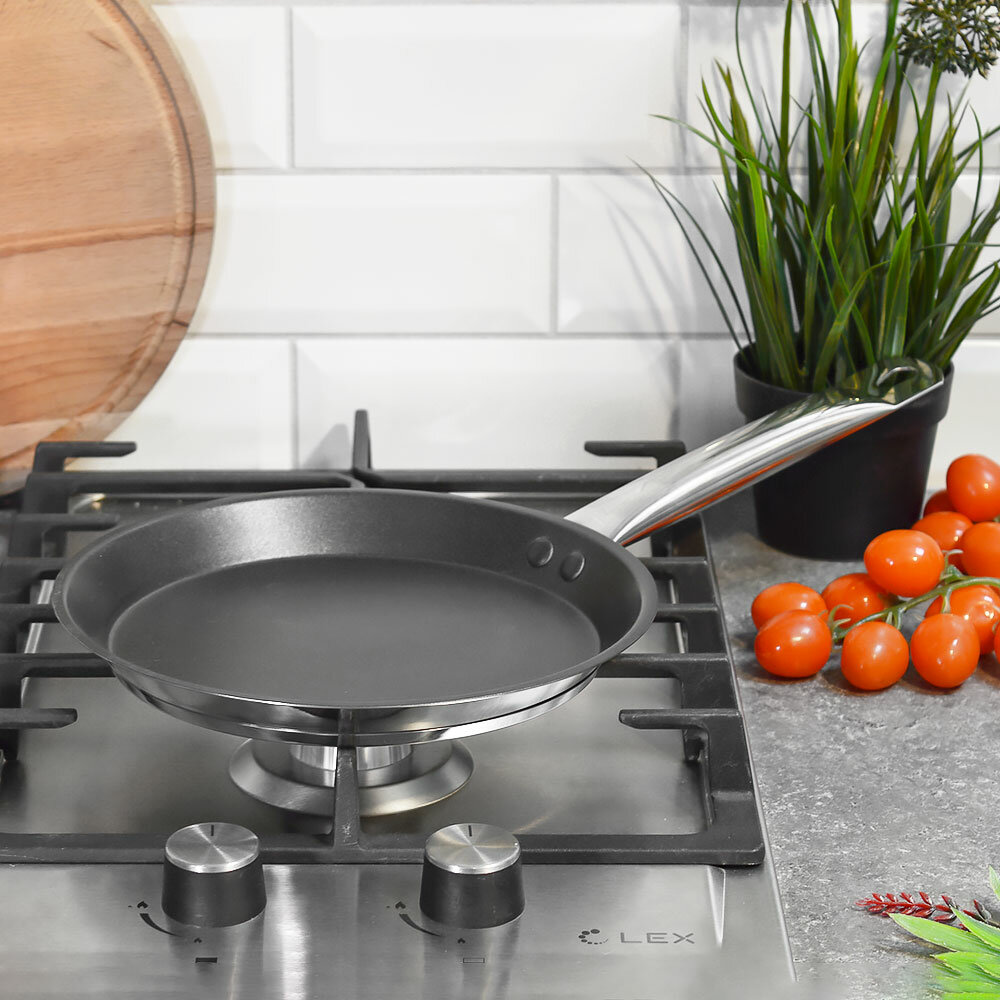 Блинница 22 см "HoReCa", нержавеющая сталь 3,5 мм, покрытие Xylan, для индукции