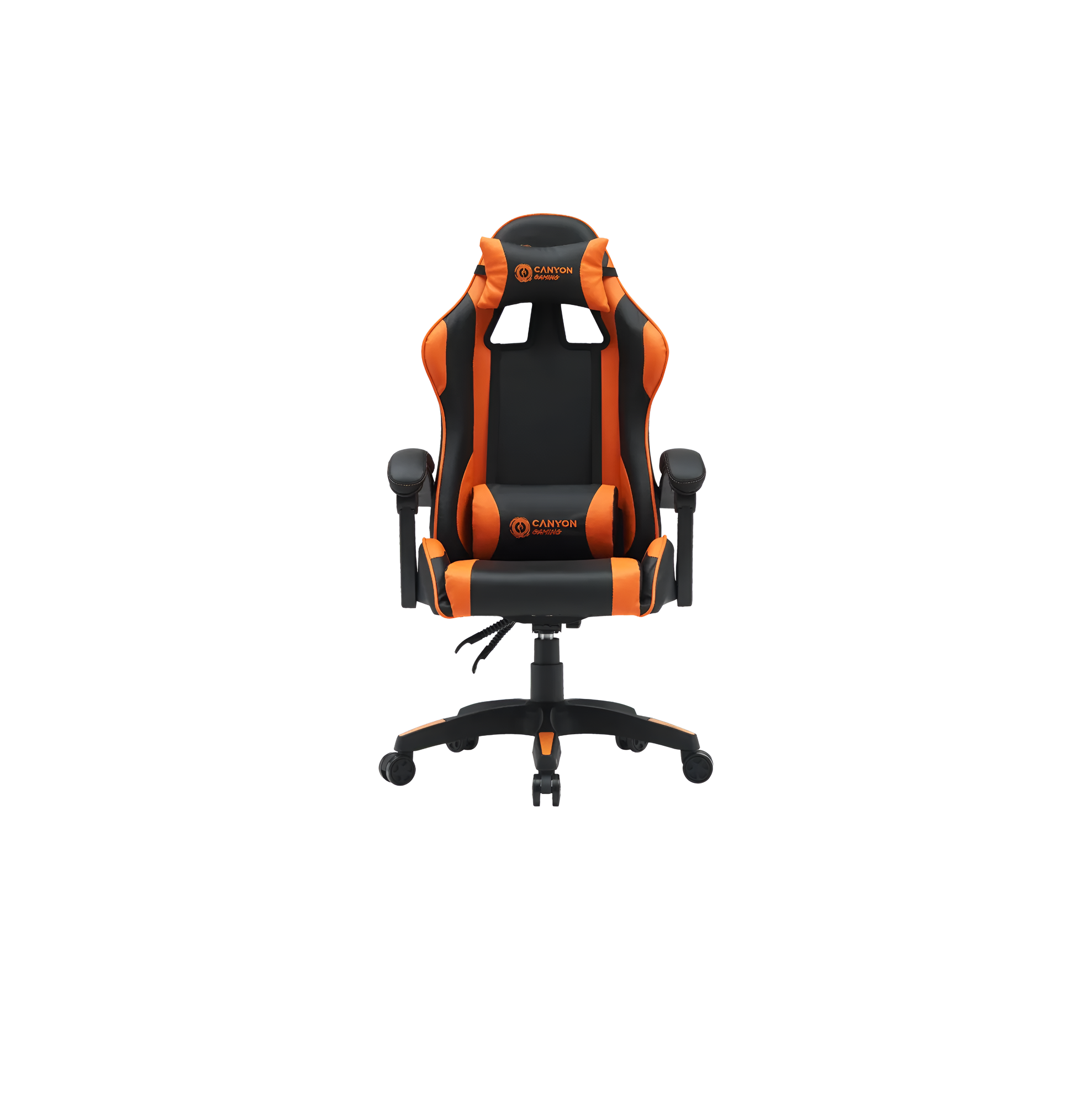 Эргономичное игровое кресло Canyon CNE-SGCH2 Orange для геймеров.
