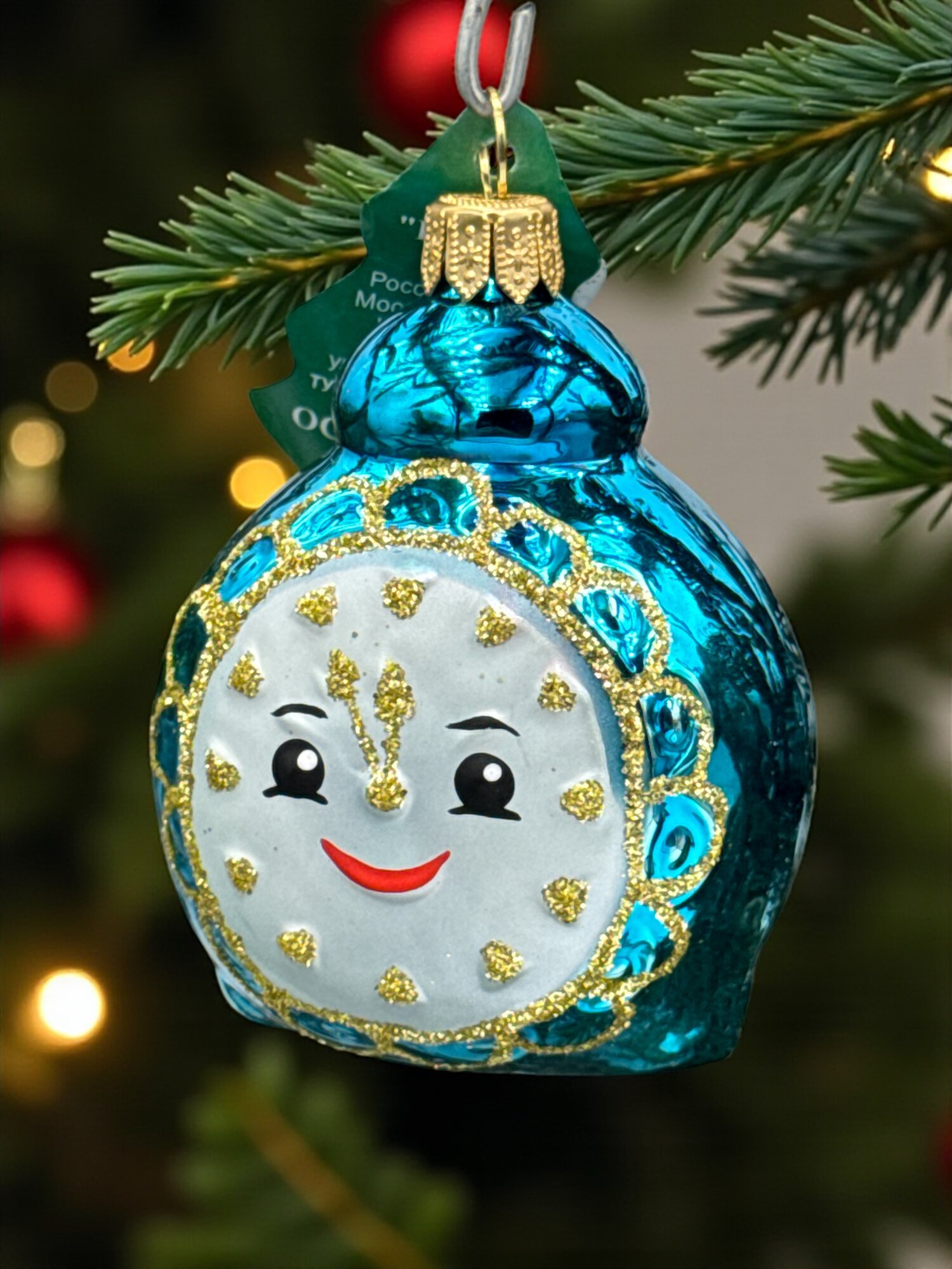 Елочная игрушка "Часы"