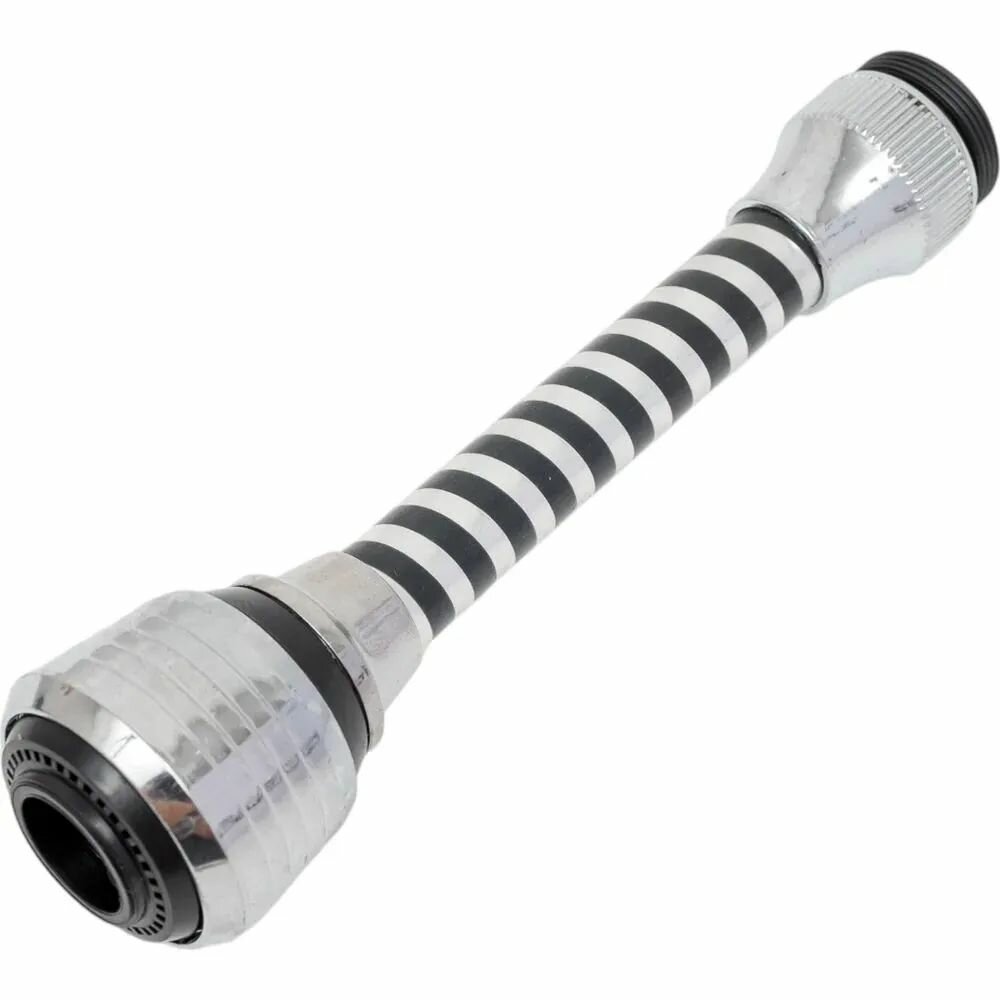 Аэратор MELODIA с гибким удлинителем 14см, 2 функции, пл. черн. MKP20395BL