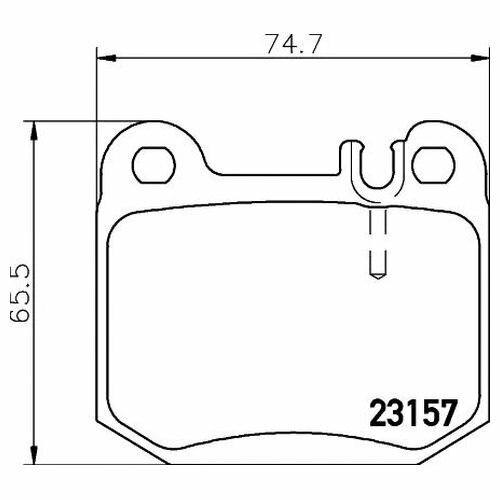Комплект задних тормозных колодок Textar 2315702 для Mercedes M-CLASS W163