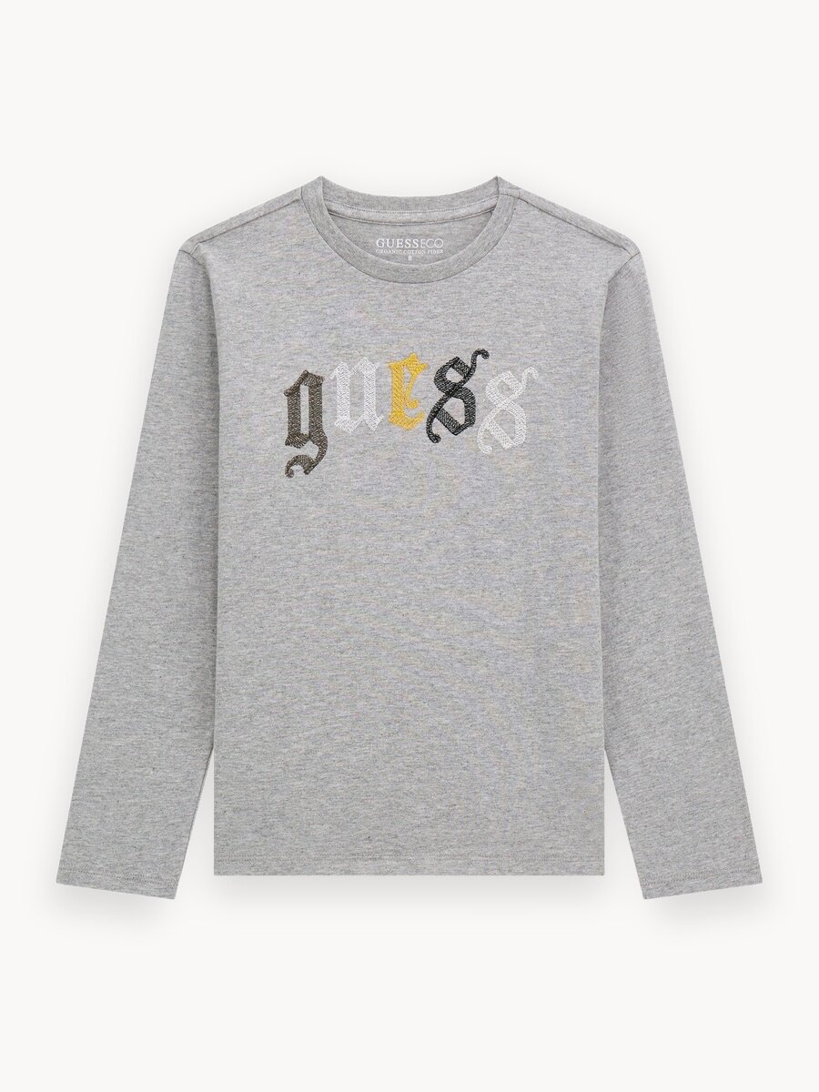 Лонгслив GUESS LS T-SHIRT, размер 10 лет, серый