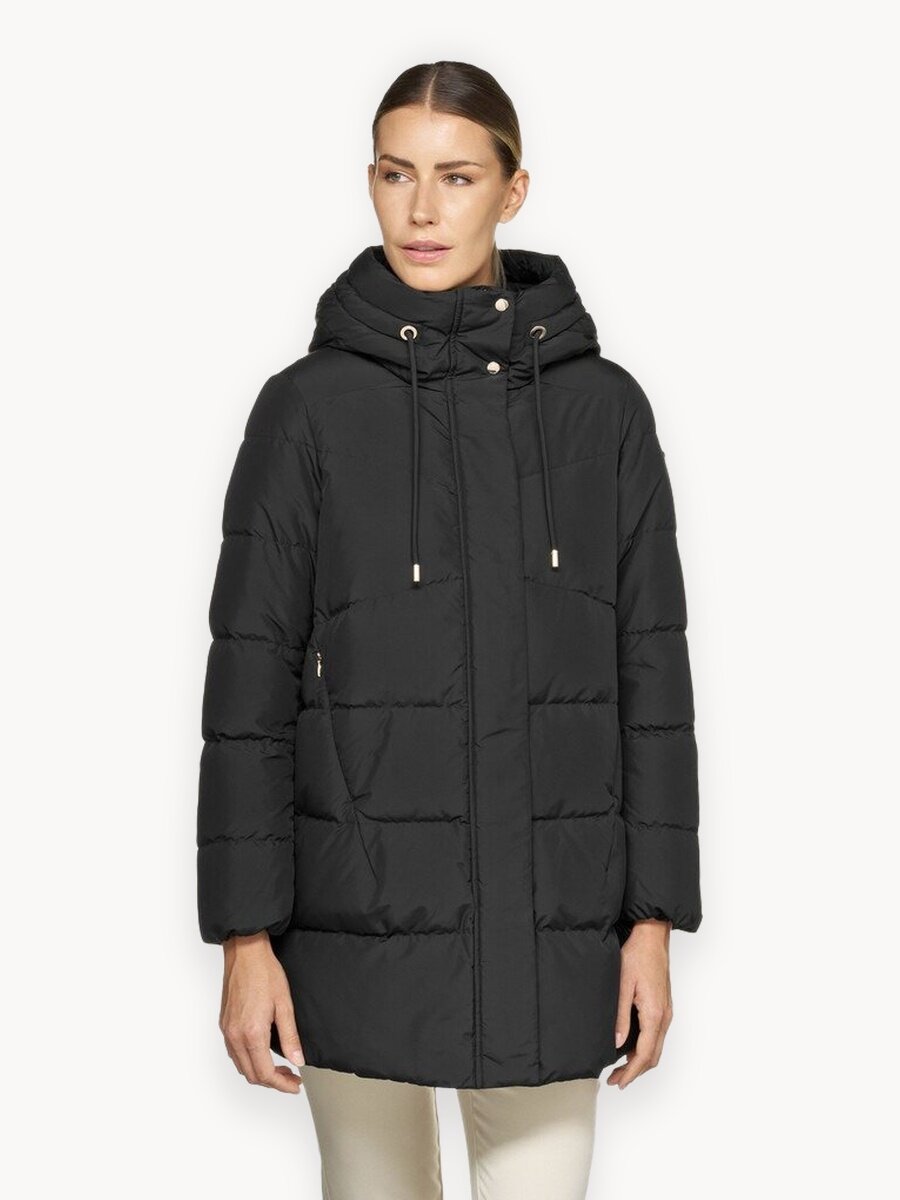 Пуховик GEOX Dalyla, размер 42 RU, черный