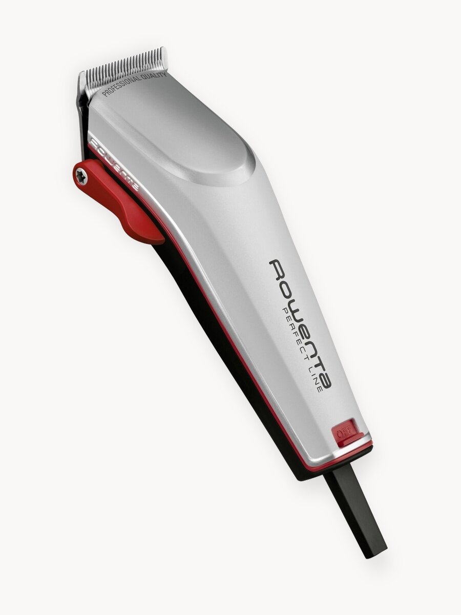 Машинка для стрижки волос Rowenta Perfect Line TN1300F0 с профессиональными стальными лезвиями и 6 насадками, серебристая