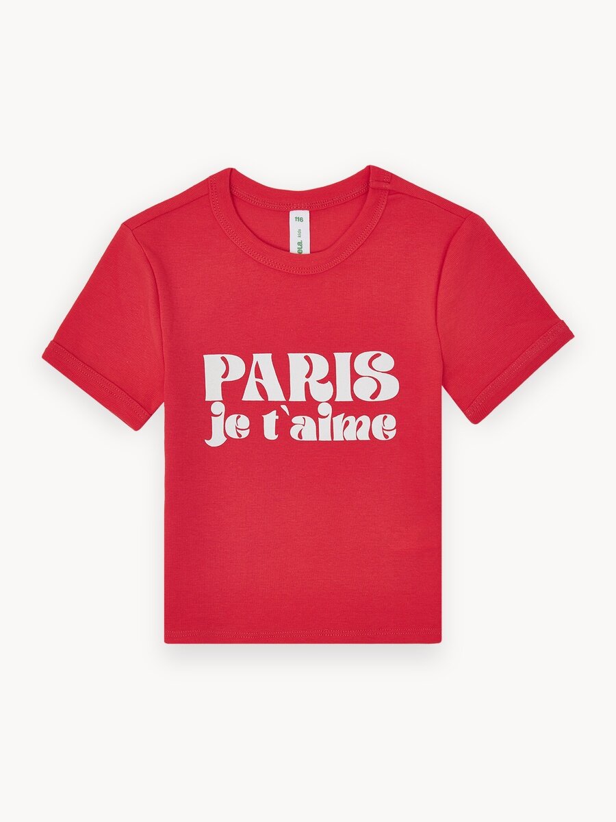 Футболка Sela, размер 110, красный