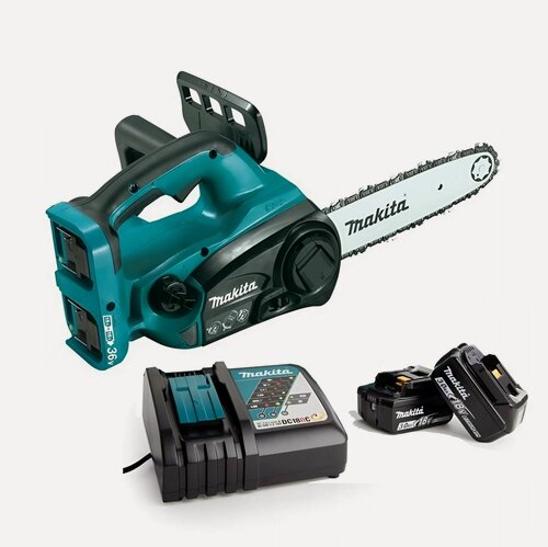 Изображение товара Пила аккумуляторная цепная Makita DUC302RF2 800Вт. 2х18В (2АКБ 3Ач, З/У)
