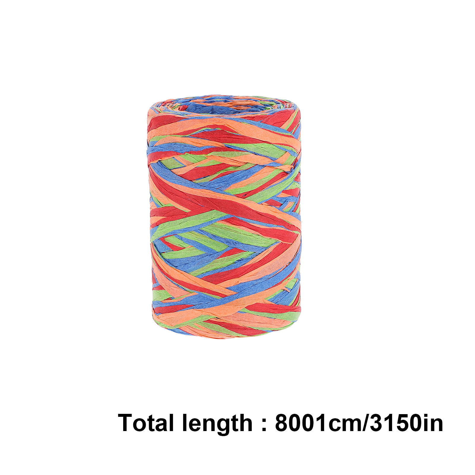 2 Катушки Бумажных Лент Из Рафии Для Упаковки И Декора 8000.00X1.00X0.10Cm