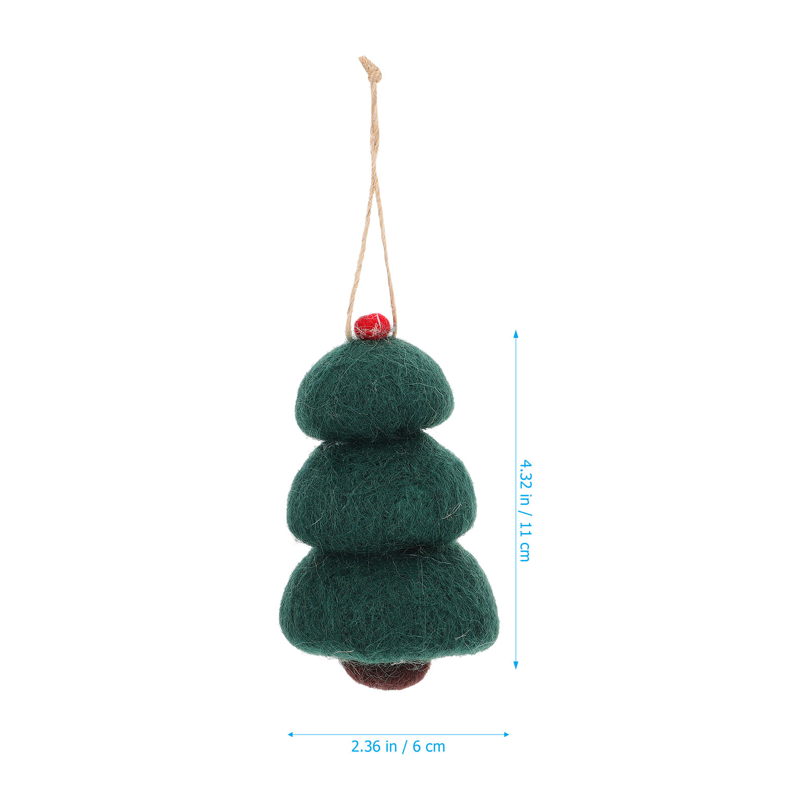 3 Штуки Украшение На Рождество Из Шерсти В Forme Дерева Подвески 11X6X6CM