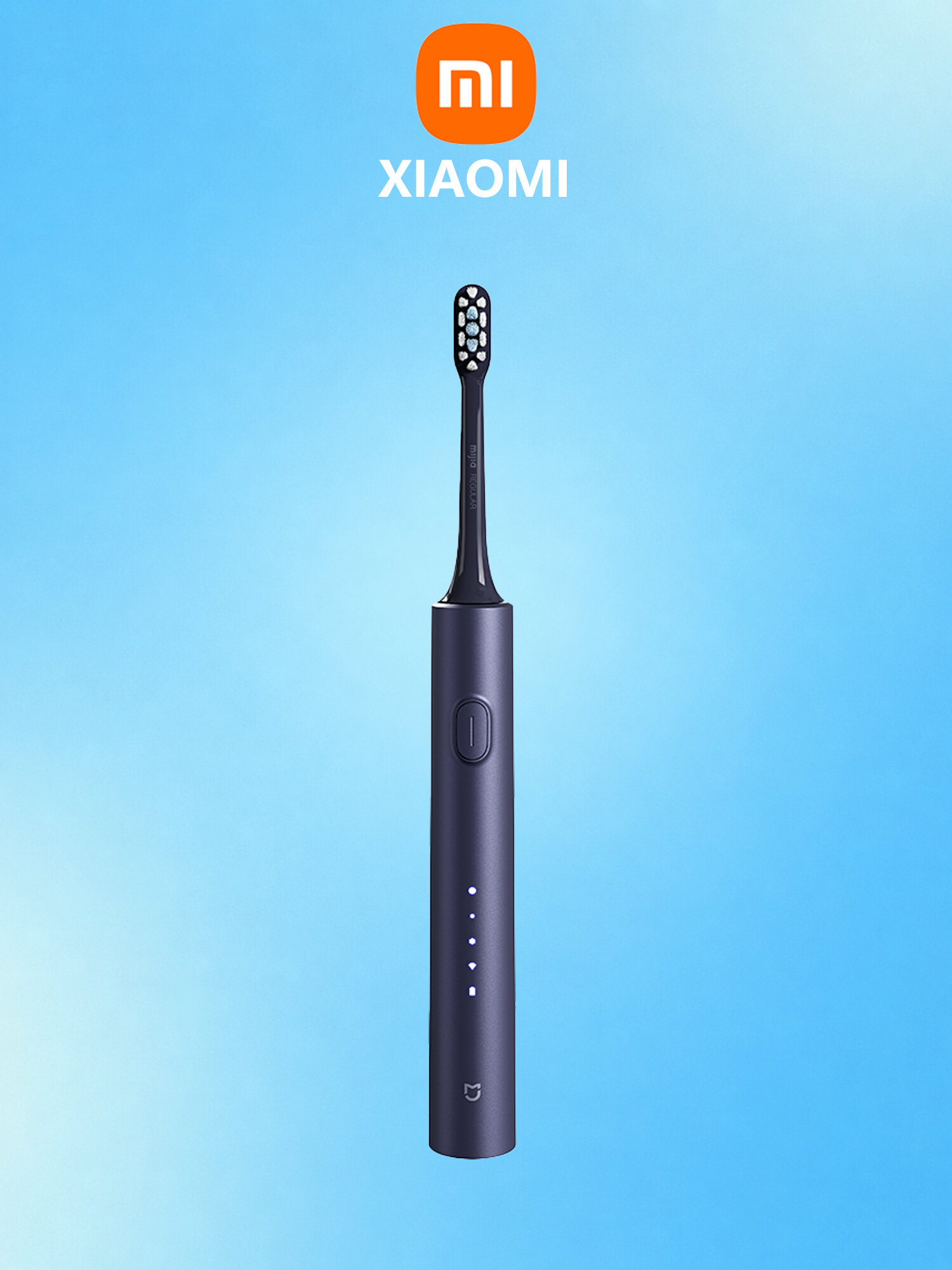 Электрическая звуковая зубная щетка Mijia T302, 4 режима чистки, комплект из 4 насадок, беспроводная зарядная база, IPX8
