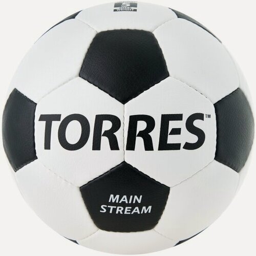 Изображение товара Мяч футбольный Torres Main Stream F30185, белый, размер 5