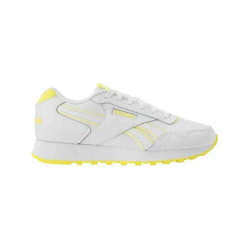 фото Кроссовки reebok glide, полнота f (eu)/ на среднюю стопу, размер 11 us, белый-желтый