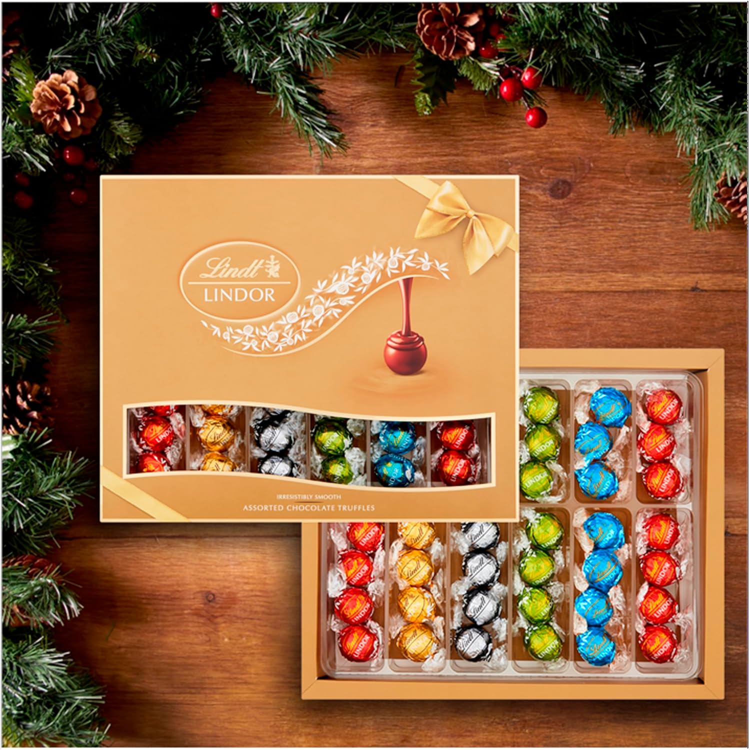 Lindt Lindor Конфеты Assorted Truffles Gift Box 525г