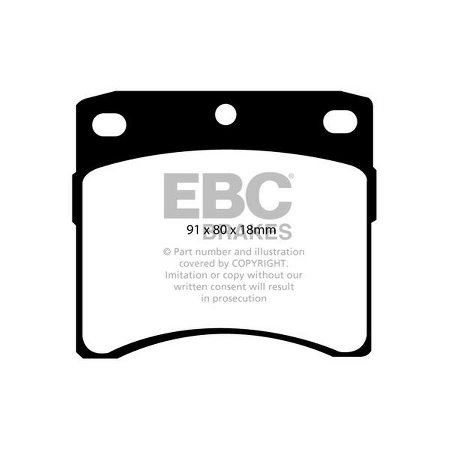 Накладки тормозные от официального дистрибьютора, EBC-BRAKES, артикул DP939