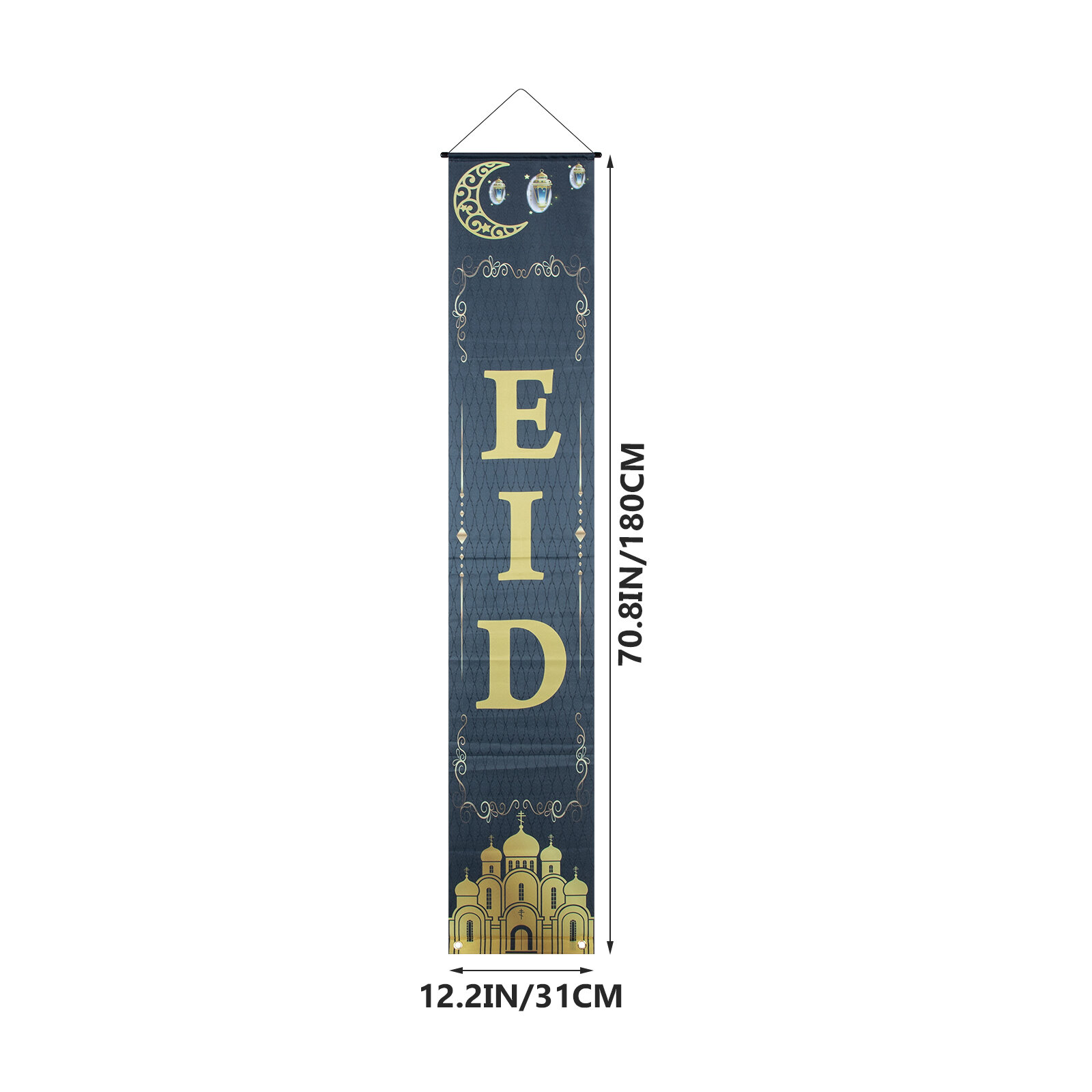 Пара Мусульманских Куплетов Для Праздника Рамадан И Eid Размер 180x31cm Оформление Внутри И Снаружи