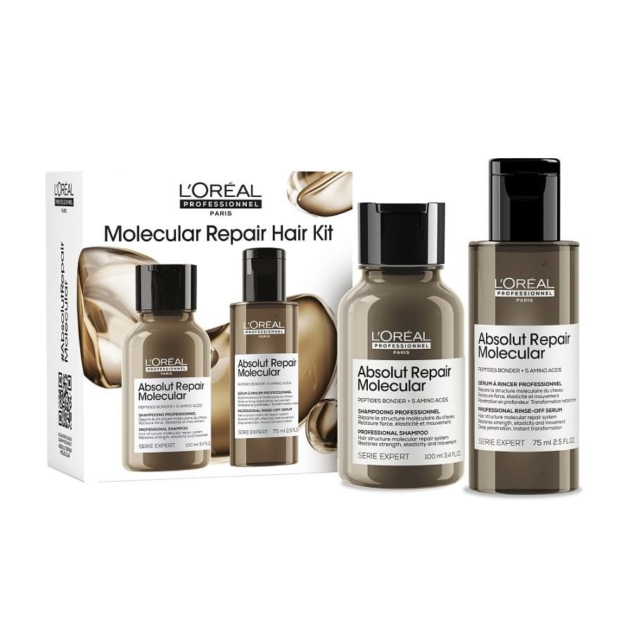 Набор уходовой косметики L'Oreal Professionnel Serie Expert Absolut Repair Molecular, шампунь 100 мл и сыворотка 75 мл