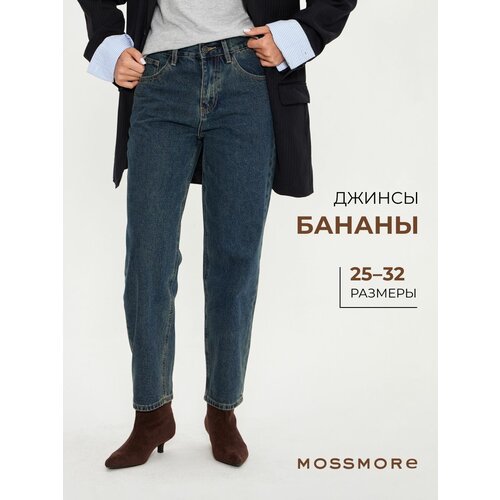 фото Джинсы мом mossmore, размер 42, синий