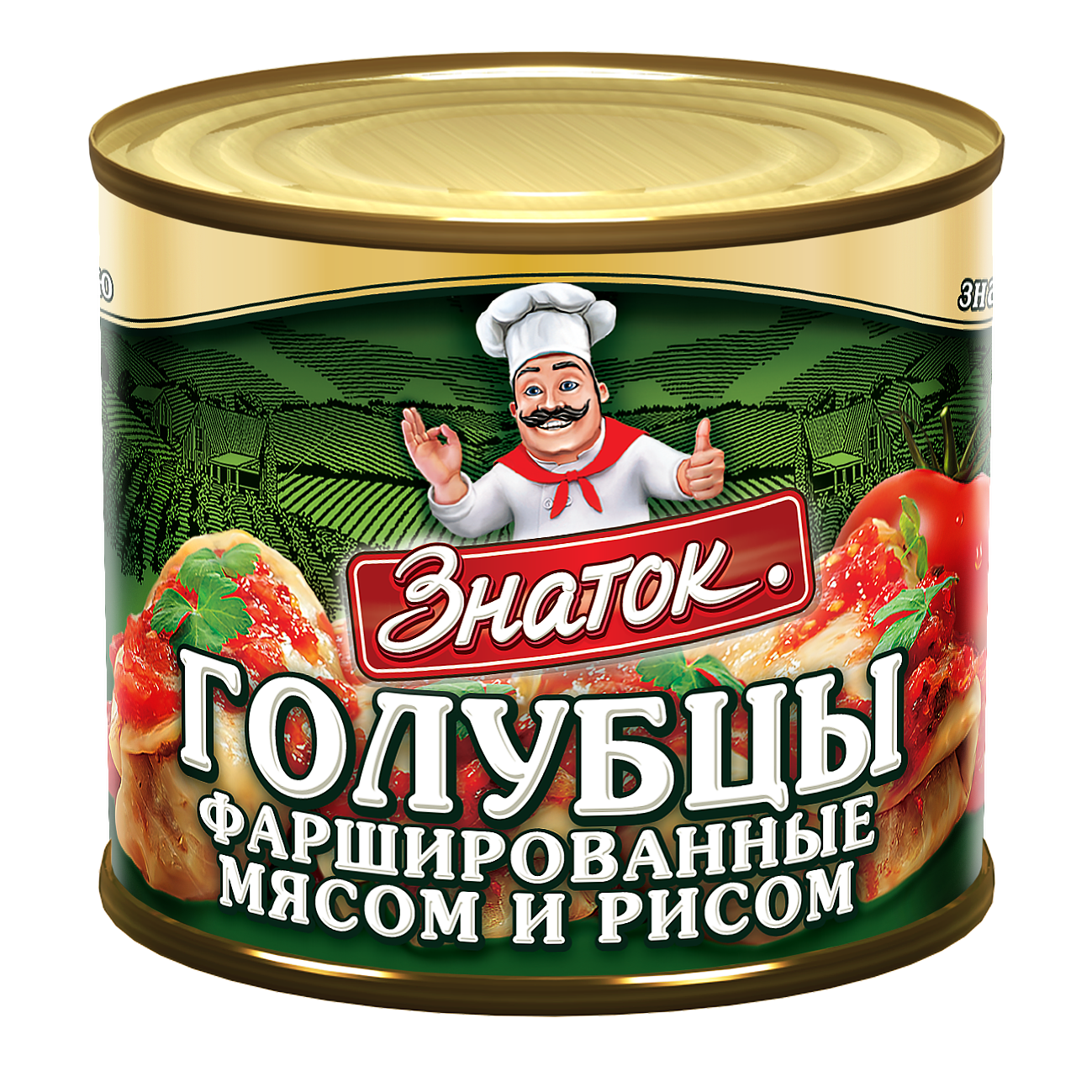 Упаковка из 12 штук Голубцы Знаток фарширов. мясом и рисом 540г